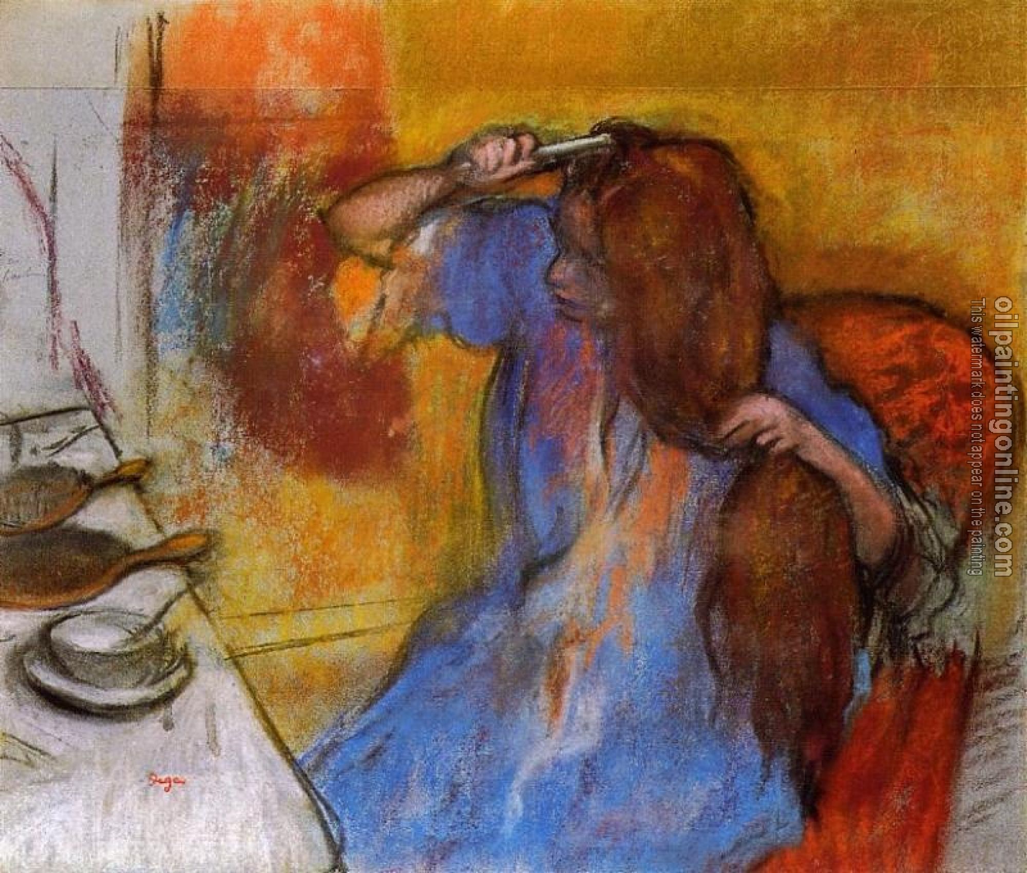 Degas, Edgar - Woman Brushing Her Hair